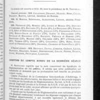 0380 - Page 357 - Conseil d'administration. Compte rendu de la séance du mercredi 12 mai 1937 / Adoption du compte rendu de la dernière séance