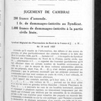 0420 - Page 397 - Le colportage des médicaments. Et la manne des condamnations tombe toujours !