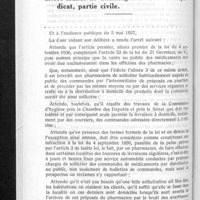0423 - Page 400 - Arrêt de Nancy (définitif) 500 francs d'amende. 20.000 francs de dommages-intérêts au Syndicat, partie civile