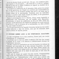 0724 - Page 685 - A propos de la taxe unique. Le fait générateur de la taxe / Le système donne lieu à de véritables exactions