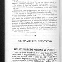 0725 - Page 686 - A propos de la taxe unique. Le système donne lieu à de véritables exactions / Nationale réglementation