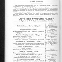 0733 - Page 694 - Produits « Légis »