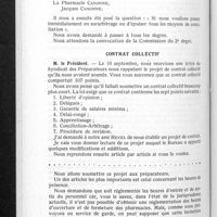 0813 - Page 770 - Conseil d'administration. Compte rendu de la séance du mercredi 13 octobre 1937. Salaires / Contrat collectif