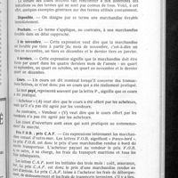 0848 - Page 805 - Renseignements commerciaux. Quelques définitions utiles à connaître