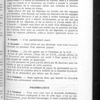 0896 - Page 849 - Conseil d'administration. Compte rendu de la séance du vendredi 12 novembre. Liquidation des comptes du Comité d'enquête / Pharma-ligue