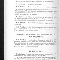 0901 - Page 854 - Conseil d'administration. Compte rendu de la séance du vendredi 12 novembre. Questions diverses / Le cas du C.N.P.F.