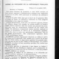 0908 - Page 861 - Ministère de la santé publique. Commerce des substances vénéneuses. Rapport au président de la république Française