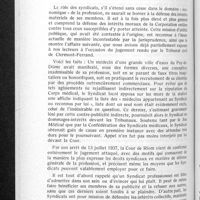 0921 - Page 874 - Du droit pour le Syndicat de défendre la profession contre les mauvais confrères
