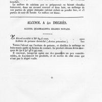 0039 - Page 7 - Alcool à 40 degrés. Alcool quadraginta gradus notans