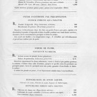 0025 - Page 25 - Oxyde d'antimoine par précipitation. Oxydum stibicum aqua paratum / Iodure de plomb. Ioduretum plumbicum / Hypochlorite de soude liquide. Chlorure de soude, Chlorite de soude, Liqueur de Labarraque). Hypochloris sodicus aqua solutus
