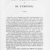 0005 - Page sans numérotation - Des ipécuanhas et de l'émétine