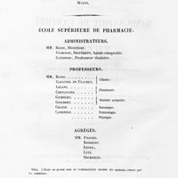 0004 - Page sans numérotation - [Liste des professeurs de la faculté de médecine et de l'école spéciale de pharmacie]