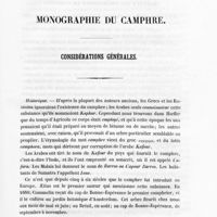 0009 - Page 7 - Monographie du camphre. Considérations générales