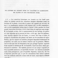 0011 - Page 11 - I. Des rapports qui existent entre les caractères de classification des plantes et leur organisation intime