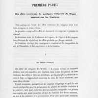 0009 - Page 7 - Première partie. Des effets extérieurs de quelques composés du Règne minéral sur les végétaux / I. Des effets généraux
