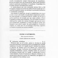 0021 - Page 19 - Oxyde d'antimoine. Fleurs argentines d'antimoine. Oxydum stibicum igne paratum