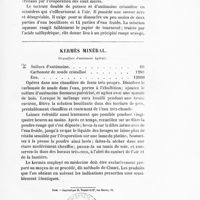 0023 - Page 21 - Kermès minéral. Oxysulfure d'antimoine hydraté