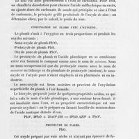 0015 - Page 15 - Combinaison du plomb avec l'oxygène / Protoxyde de plomb