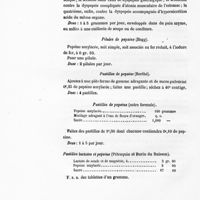 0048 - Page 46 - Pilules de pepsine (Hogg) / Pastilles de pepsine (Berthé) / Pastilles de pepsine (autre formule) / Pastilles lactates et pepsine (Pétrequin et Burin du Buisson)