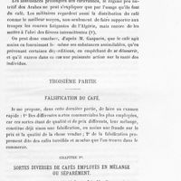 0015 - Page 13 - Troisième partie. Falsification du café / Chapitre Ier. Sortes diverses de cafés employés en mélange ou séparément