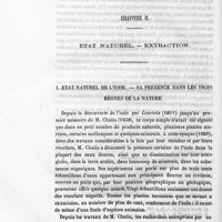 0024 - Page 22 - Chapitre II. Etat naturel. - Extraction. I. Etat naturel de l'iode. - Sa présence dans les trois règnes de la nature
