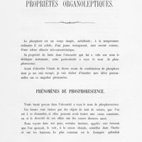0013 - Page 11 - Propriétés organoleptiques / Phénomènes de phosphorescence