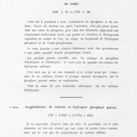 0038 - Page 36 - 4e Essai. Phosphure d'hydrogène gazeux sur du charbon porté au rouge / 5e Essai. Sesquichlorure de carbone et hydrogène phosphoré gazeux