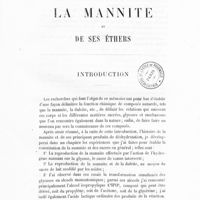 0007 - Page 5 - De la mannite et de ses éthers. Introduction