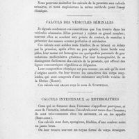 0020 - Page 18 - Calculs des vésicules séminales / Calculs intestinaux ou enterolithes