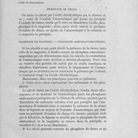 0033 - Page 31 - Phosphate de chaux / Phosphate de magnésie. - Phosphate ammoniaco-magnésien