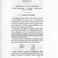 0125 - Page 121 - Chapitre VI. Constitution de l'acide succinique. Analyse élémentaire. - Atomicité. - Électrolyse. Basicité. - Dérivés. I. Analyse élémentaire