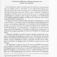 0011 - Page 9 - Première partie. I. Résumé des différentes méthodes préconisées pour l'analyse des quinquinas