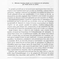 0022 - Page 20 - Deuxième partie. I. Méthode d'analyse fondée sur le traitement des quinquinas par l'huile lourde de schiste