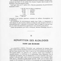 0015 - Page 13 - III. Répartition des alcaloïdes dans les écorces