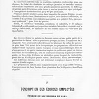0019 - Page 17 - IV. Description des écorces employées. Écorce de succirubra de Java