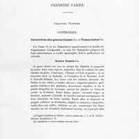 0015 - Page 5 - Première partie. Chapitre premier. Systématique. Caractères de genres Cassie Lin. et Tamarindus Lin / Genre Cassia Lin
