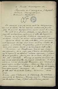 0002 - Page sans numérotation - I) Procédé avantageux de la préparation de l'aldéhyde du B Naphtol