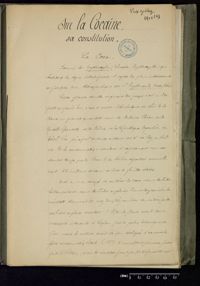 0002 - Page sans numérotation - Sur la cocaïne, sa constitution. La coca