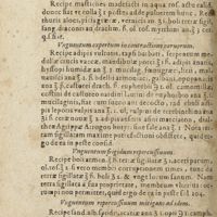 0903 - Page 458 - Unguentum supra anthraces / Unguentum carnis generativum / Unguentum ad idem nobile / Unguentum expertum in contractione nervorum / Unguentum frigidum repercussivum / Unguentum repercussivum mitigans ad idem / Unguentum ut crustae cadant, dolorem quoq mitigans / Unguentum repercussivum ad idem