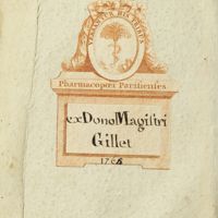0003 - Page sans numérotation - [Ex-dono "Magistri Gillet 1764" au contre-plat supérieur (i.e. Jean-Daniel Gillet)]