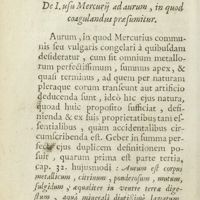 0025 - Page 24 - De I. usu mercurii ad aurim, in quod coagulandus praesumitur