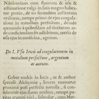 0096 - Page 95 - De I. Usu Jovis ad coagulationem in metallum perfectum, argentum ac aurum