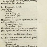 0082 - Page 63 - Ad Laterum, seu lumborum, renum, omnemque ; alium dolorem, illico tollendum / Ad oris, & anhelitus tetrum odorem