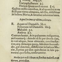 0123 - Page 104 - Aqua nona / Aqua decima & ultima, odorata / Modus parandi oleum ex floribus malorum aran tiorum, pretiosum