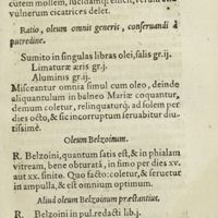 0126 - Page 107 - Ratio, oleum omnis generis, conservandi à putredine / Oleum Belzoinum / Aliud oleum Belzoinum praestantius