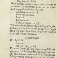 0145 - Page 126 - Compositio ad orbiculos odoratos, eosque ; optimos conficiendos / Liquor Regius / Smegma, siue sapo, album, muscatum