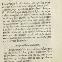 0146 - Page 127 - Modus extrahendi lactis, ex Mahaleb / Smegma album odoratum