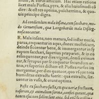 0163 - Page 144 - Ad condiendum mala insana, cum saccharo, modo Genuensium, quae Longobardis mala Disdegnosa vocantur / Pasta ex saccharo facta, ex qua variae fructuum, vasorum, & animalium formae, confici queunt, quae tamen esui non solùm sunt apta, sed etia suauissima