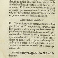 0167 - Page 148 - Ad condiendas cucurbitas / Ad condienda Pyra Appiana, quae Moschatella dicuntur