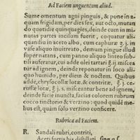 0183 - Page 164 - Ad faciem unguentum aliud / Rubrica ad faciem